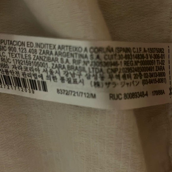 ZARA écru corduroy oversized shacket jacket size M - Picture 5 of 8